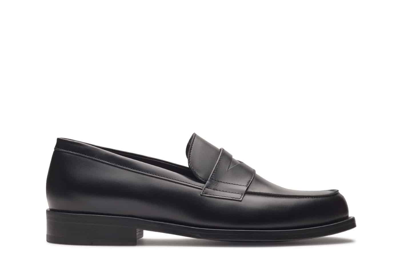 Rivoli - Black Silk - Leather Sole