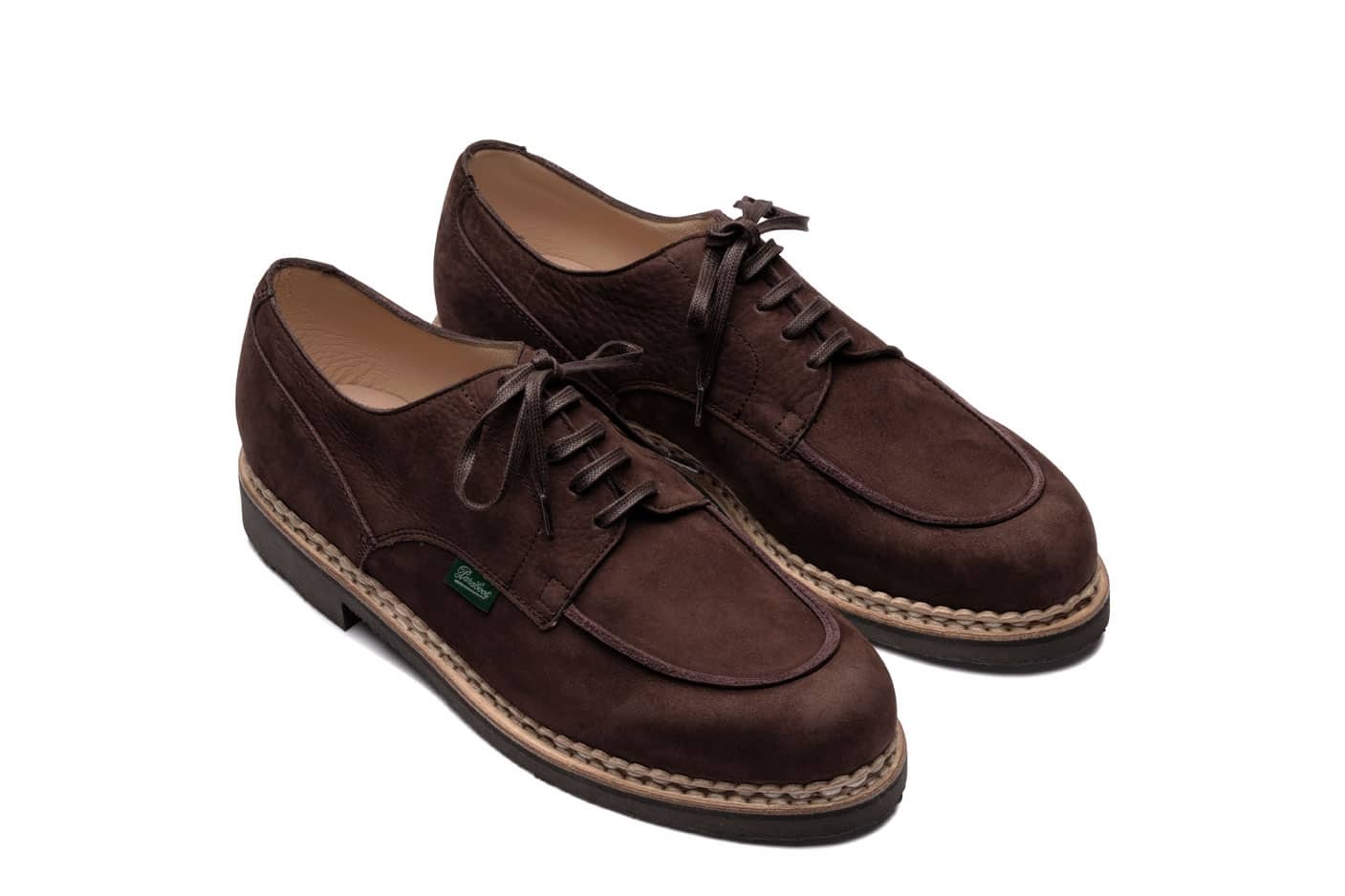 Chambord - Taurillon Nubuck Chocolate - Rubber Sole
