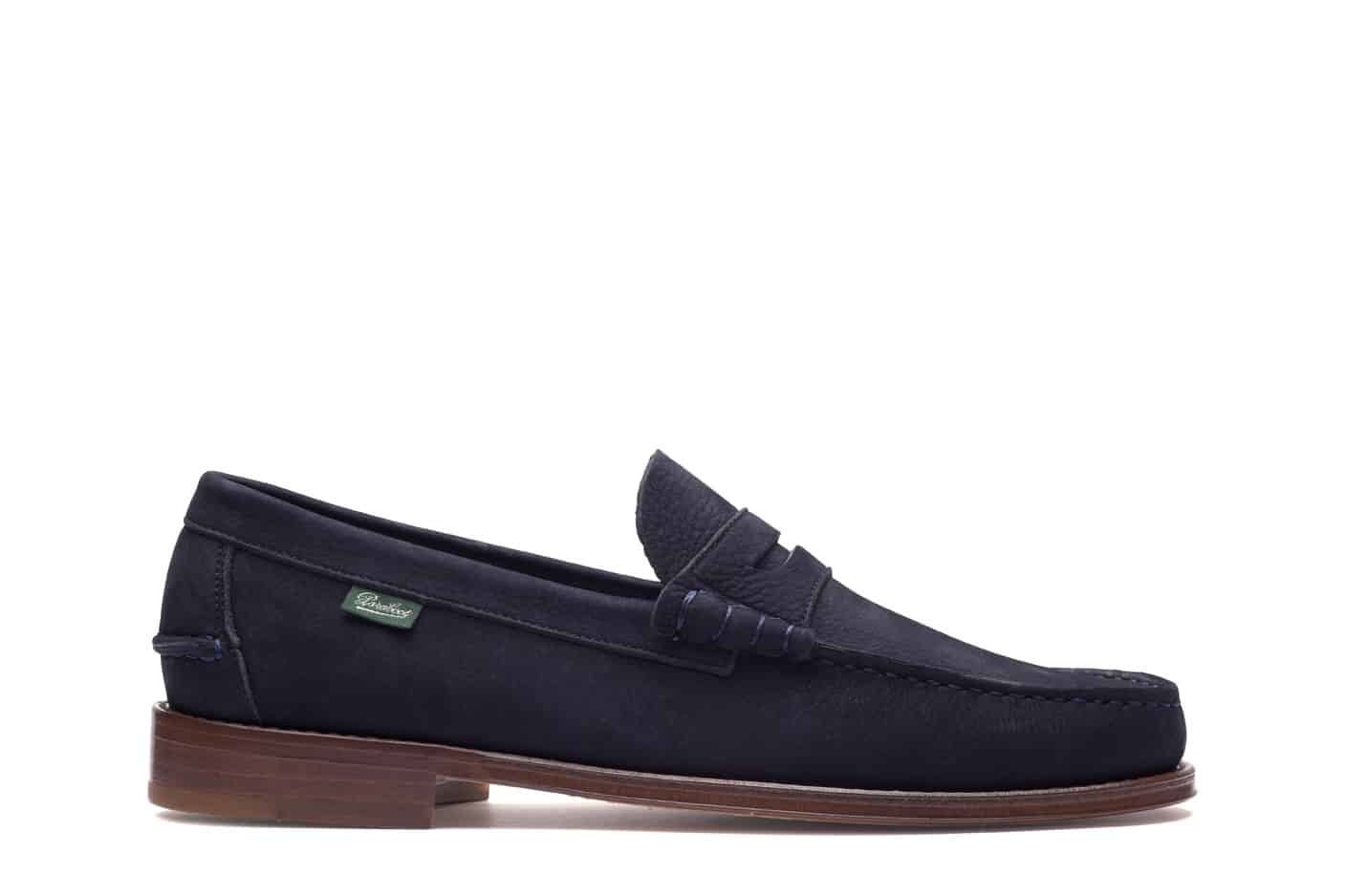 Coraux - Taurillon Nubuck Navy - Leather Sole