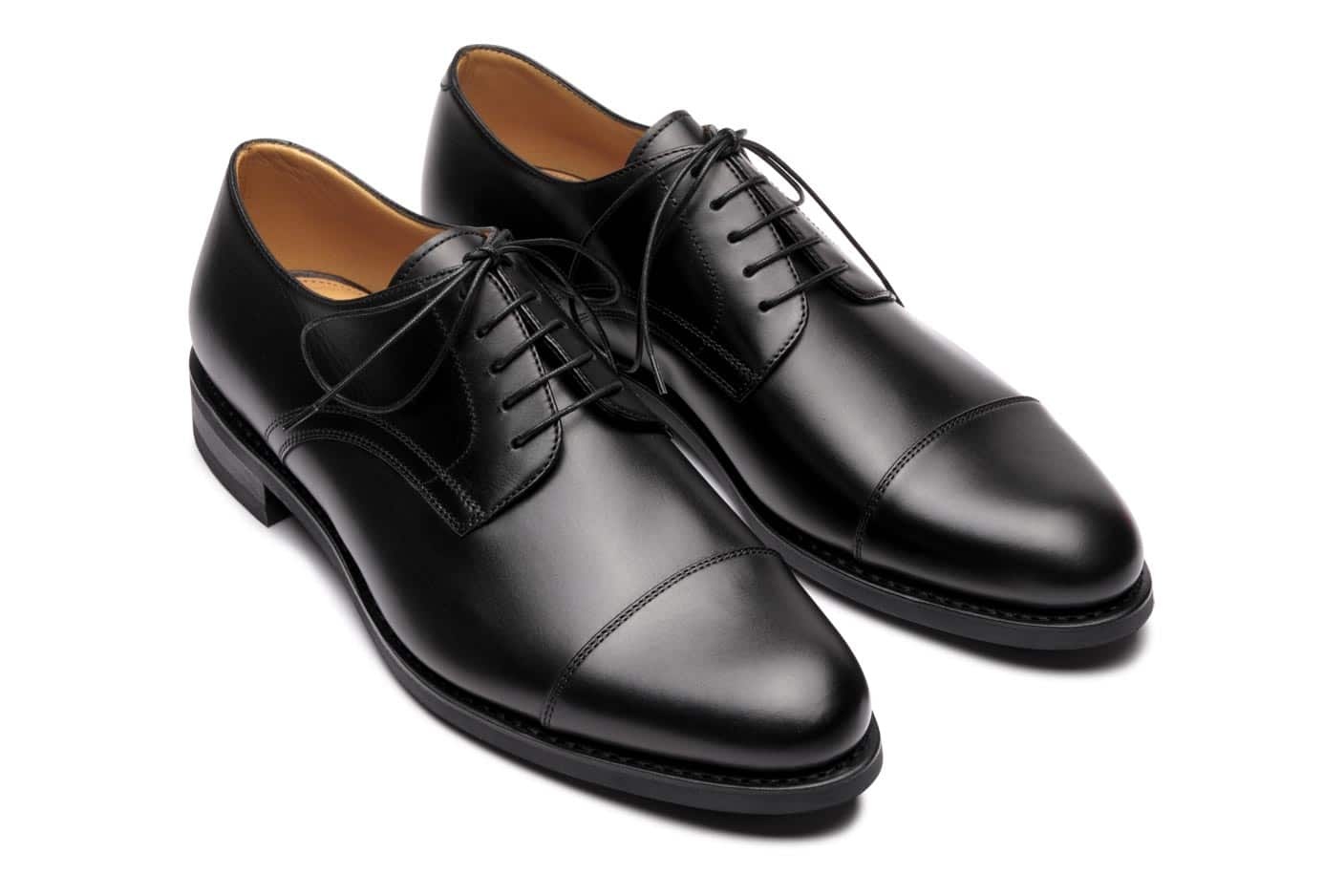 Schubert - Black Silk - Leather And Rubber Sole