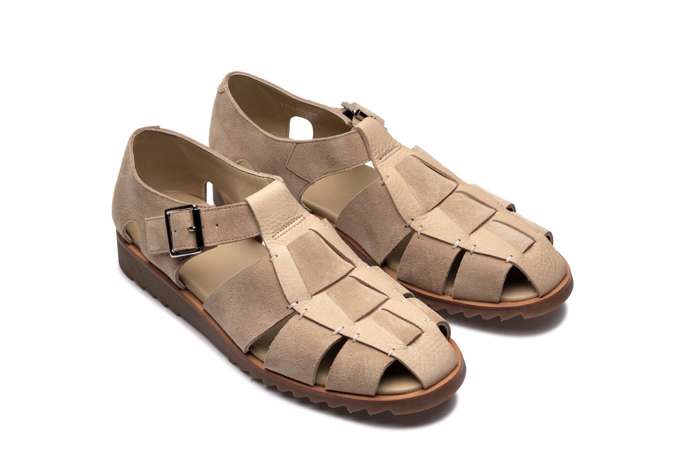 Pacific - Beige Velvet/Nubuck - Rubber Sole