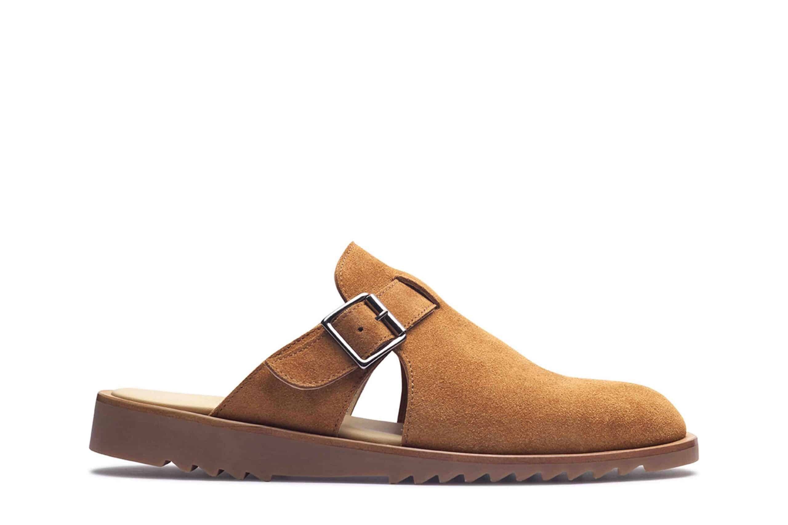 Athenes - Velours Cognac - Rubber Sole