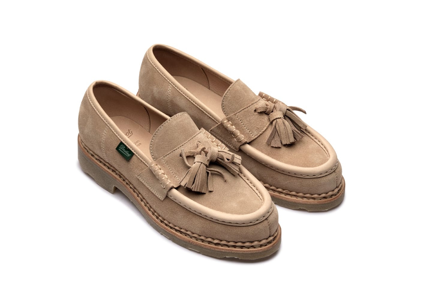 Orsay Nd P - Beige Velvet - Rubber Sole