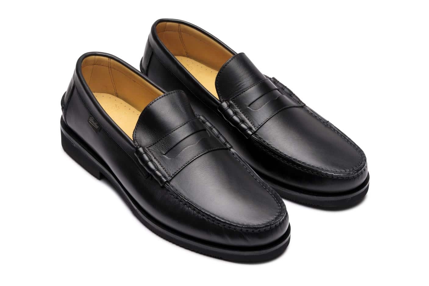 Brighton - Black Silk - Rubber Sole