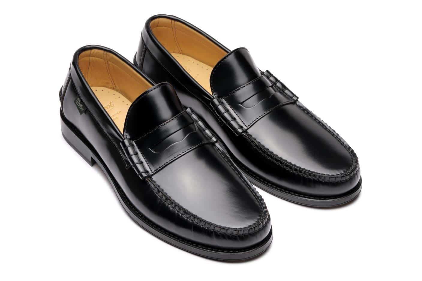 Columbia - Brillant Noir - Leather Sole