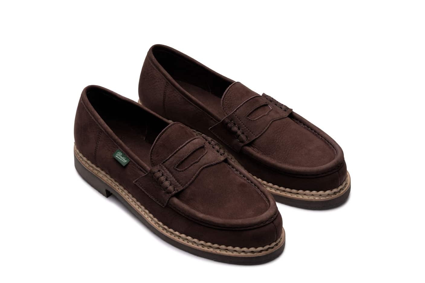 Nantes - Taurillon Nubuck Chocolate - Rubber Sole