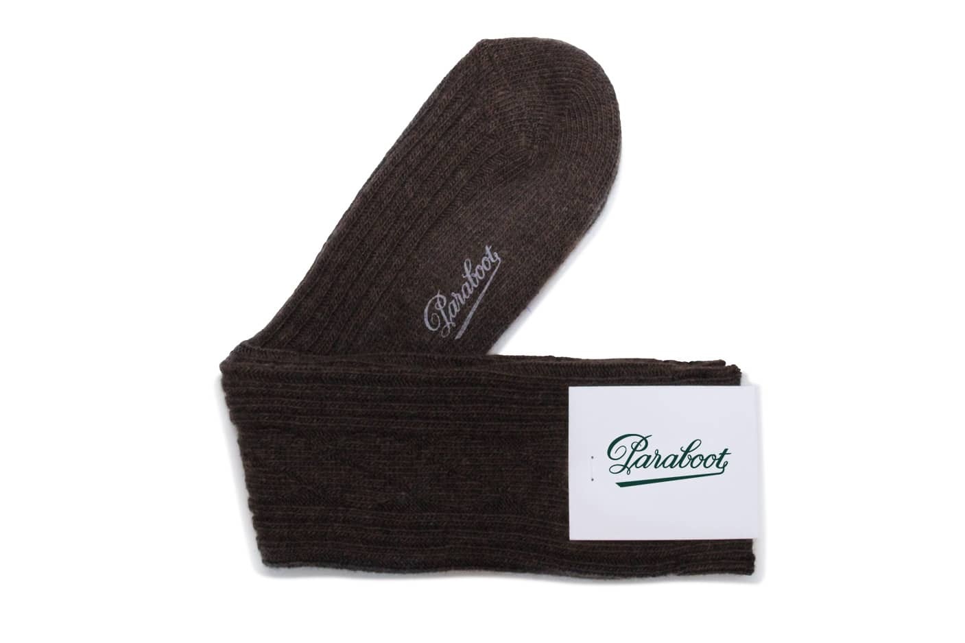 Chaussettes Merinos - Brown Twisted Merino Wool
