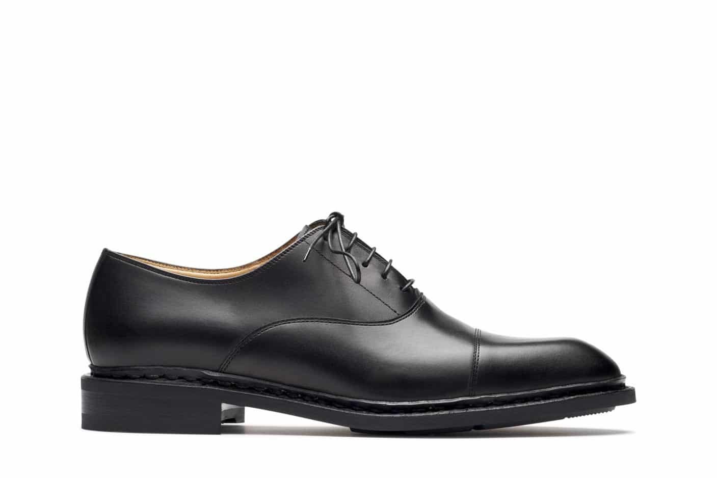 Montaigne - Black Silk - Leather And Rubber Sole