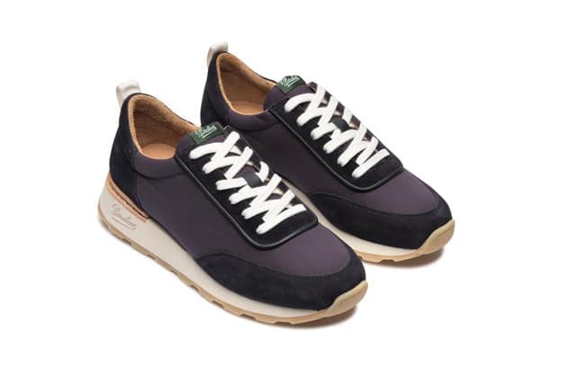 Cosmos - Navy Velvet/Ventile - Rubber Sole