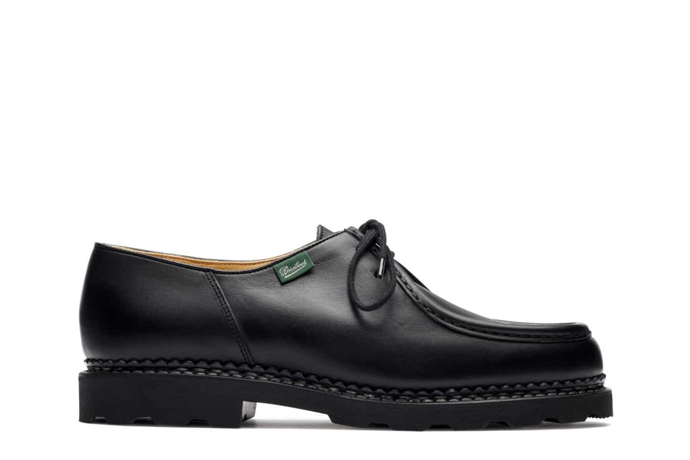 Michael - Black Silk - Rubber Sole