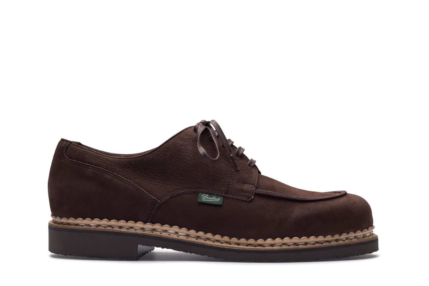Chambord - Taurillon Nubuck Chocolate - Rubber Sole