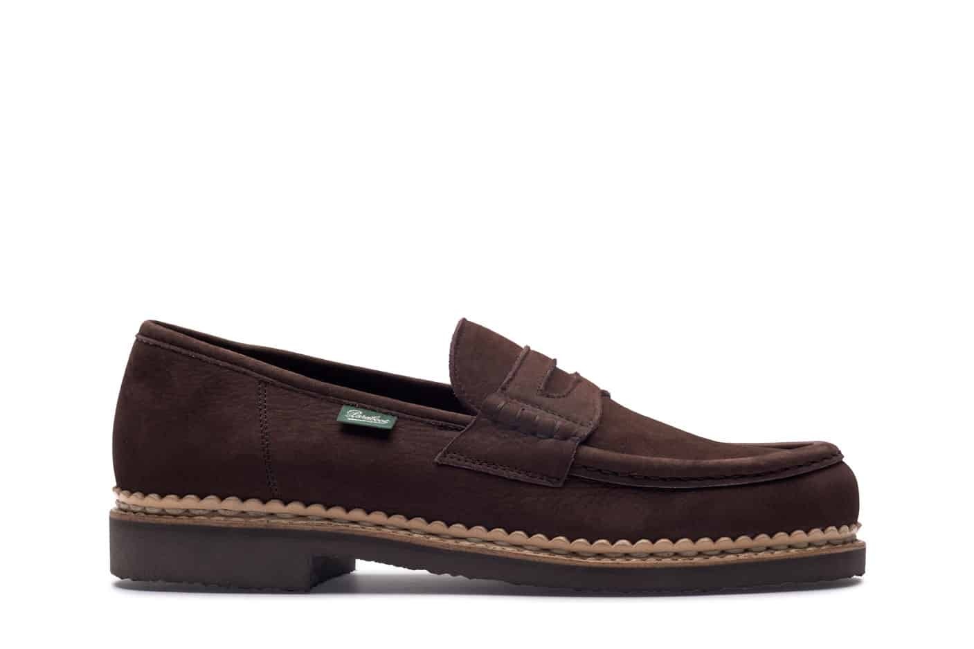 Nantes - Taurillon Nubuck Chocolate - Rubber Sole
