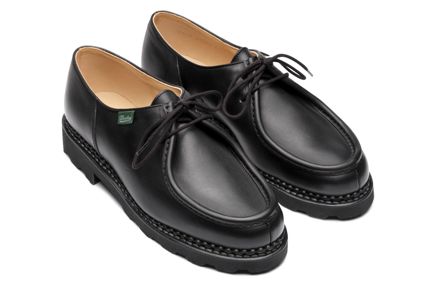 Michael - Black Silk - Rubber Sole