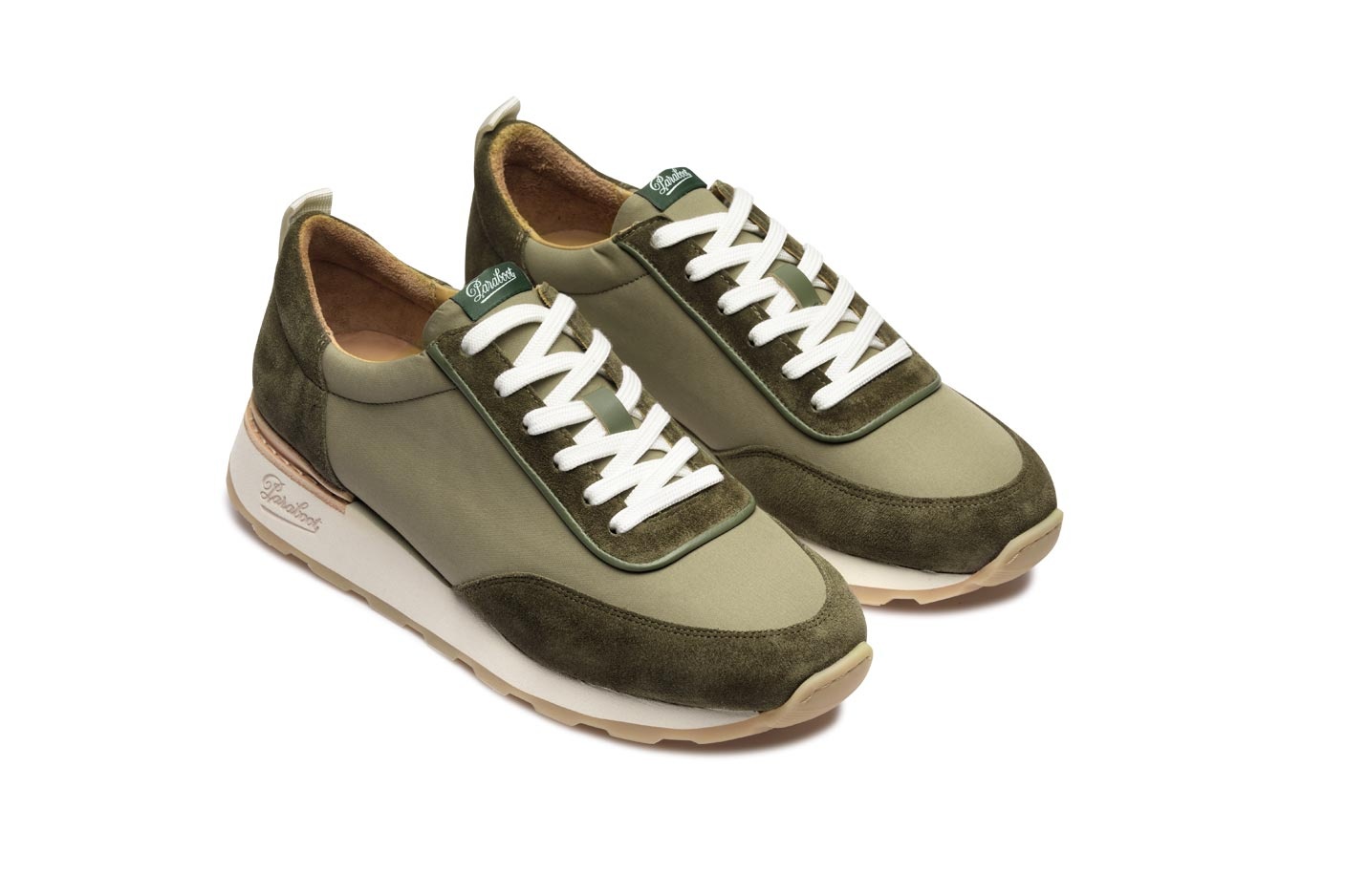 Cosmos - Khaki Velvet/Ventile - Rubber Sole