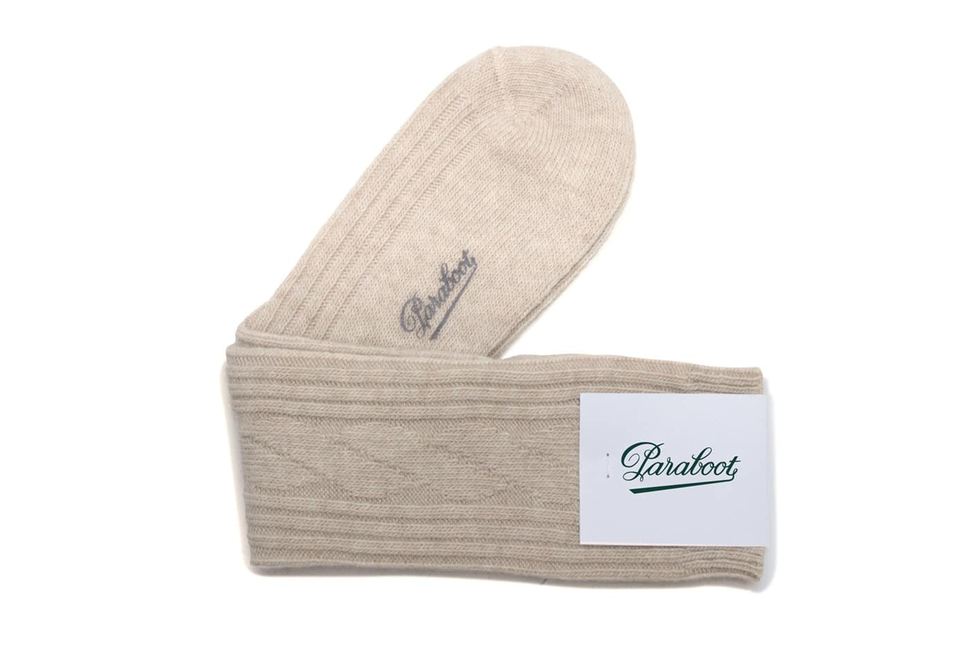 Chaussettes Merinos - Beige Twisted Merino Wool