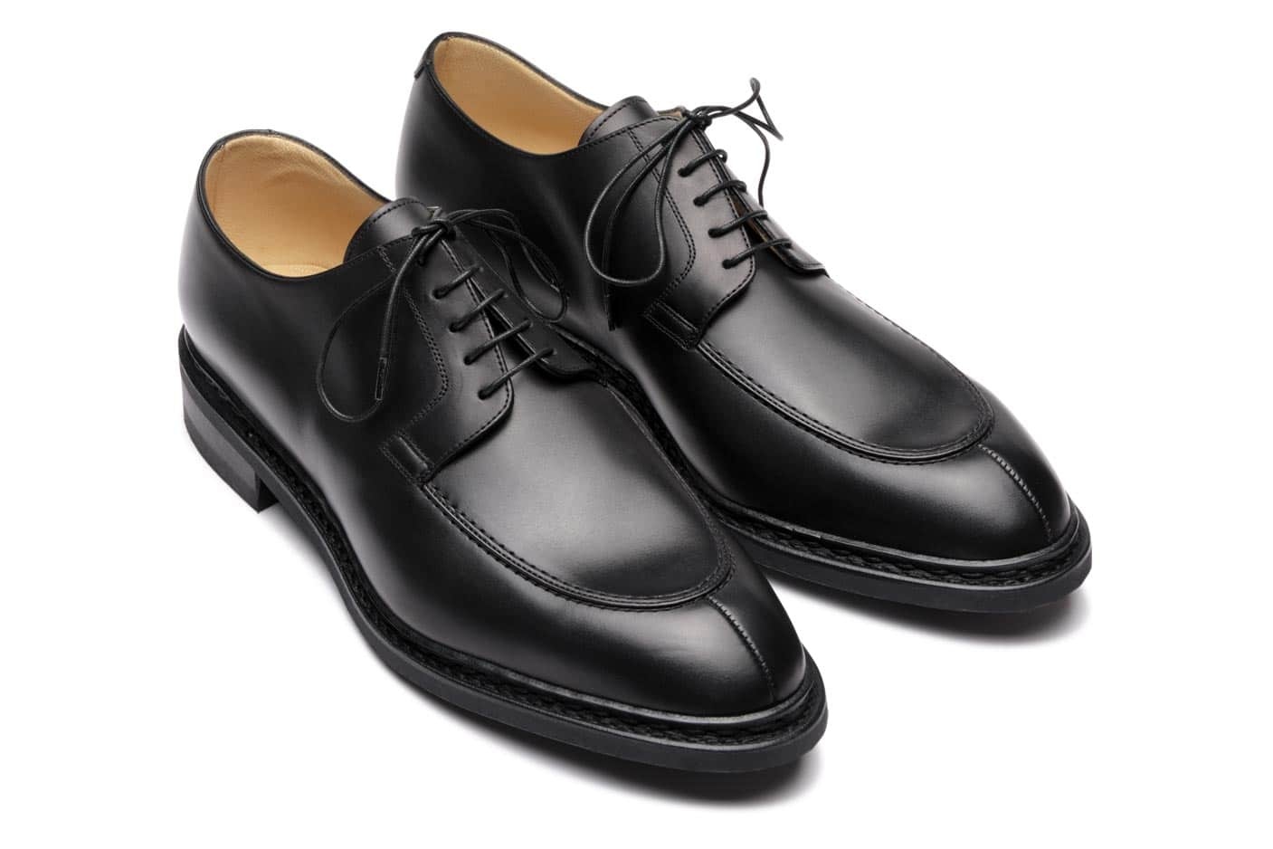 Rousseau - Black Silk - Leather And Rubber Sole