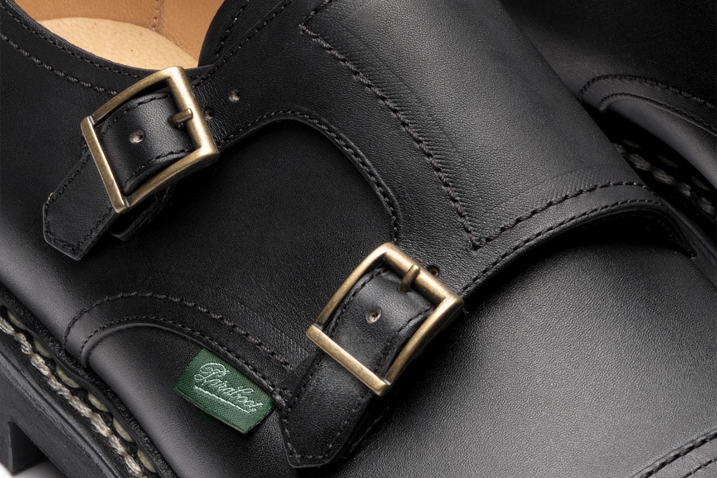 William - Black Silk - Rubber Sole