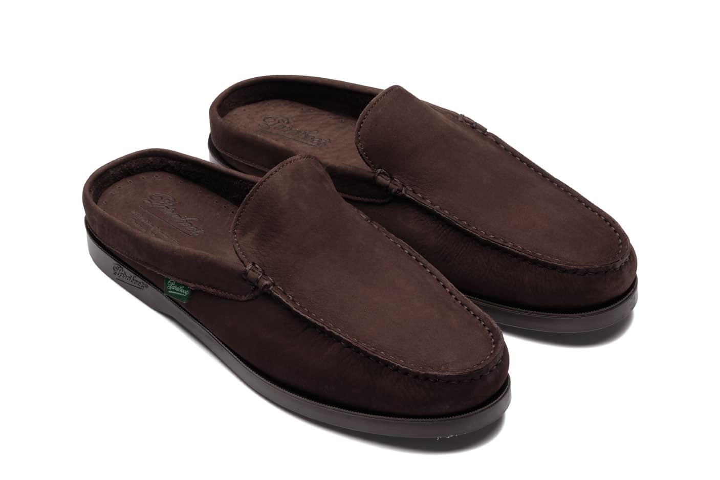 Bahamas - Taurillon Nubuck Chocolate - Rubber Sole