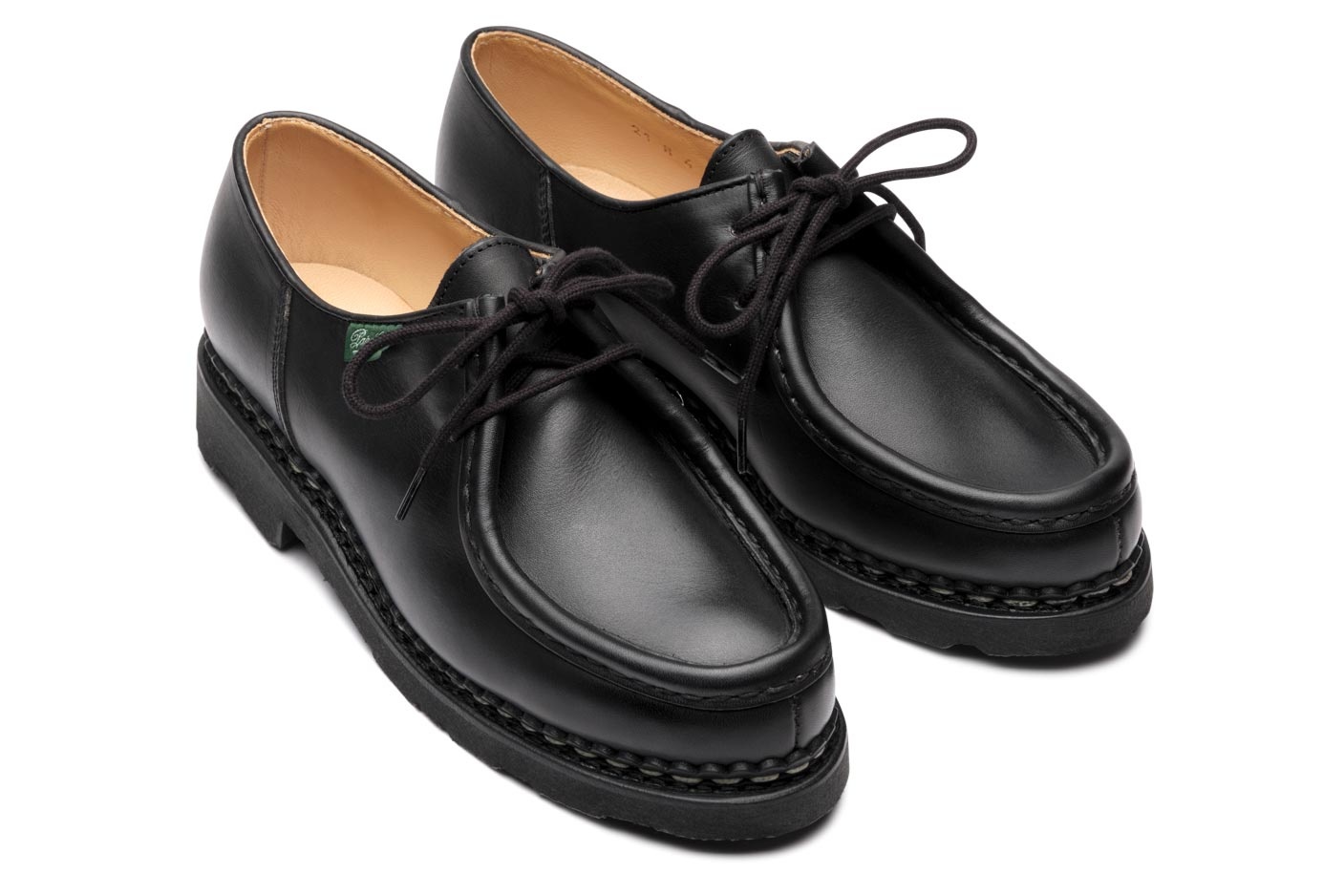 Michael - Black Silk - Rubber Sole