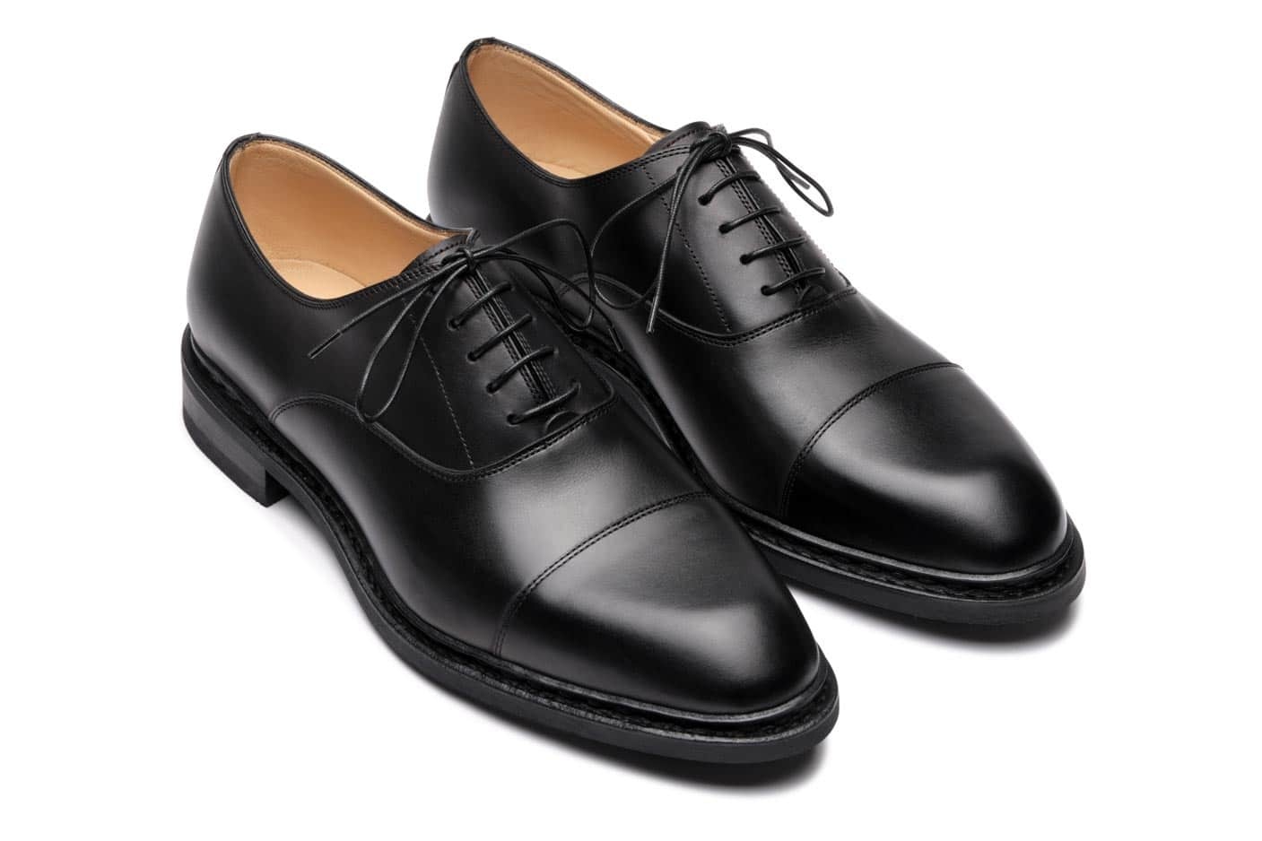 Montaigne - Black Silk - Leather And Rubber Sole