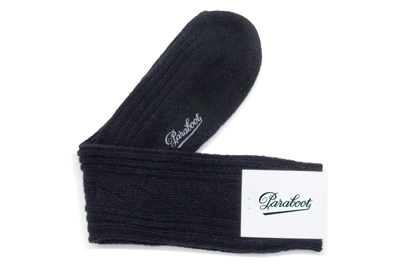 Chaussettes Merinos - Black Twisted Merino Wool