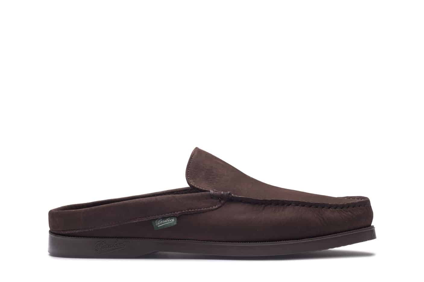 Bahamas - Taurillon Nubuck Chocolate - Rubber Sole