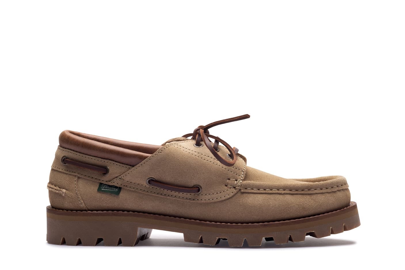 Briac - Beige Velvet - Rubber Sole