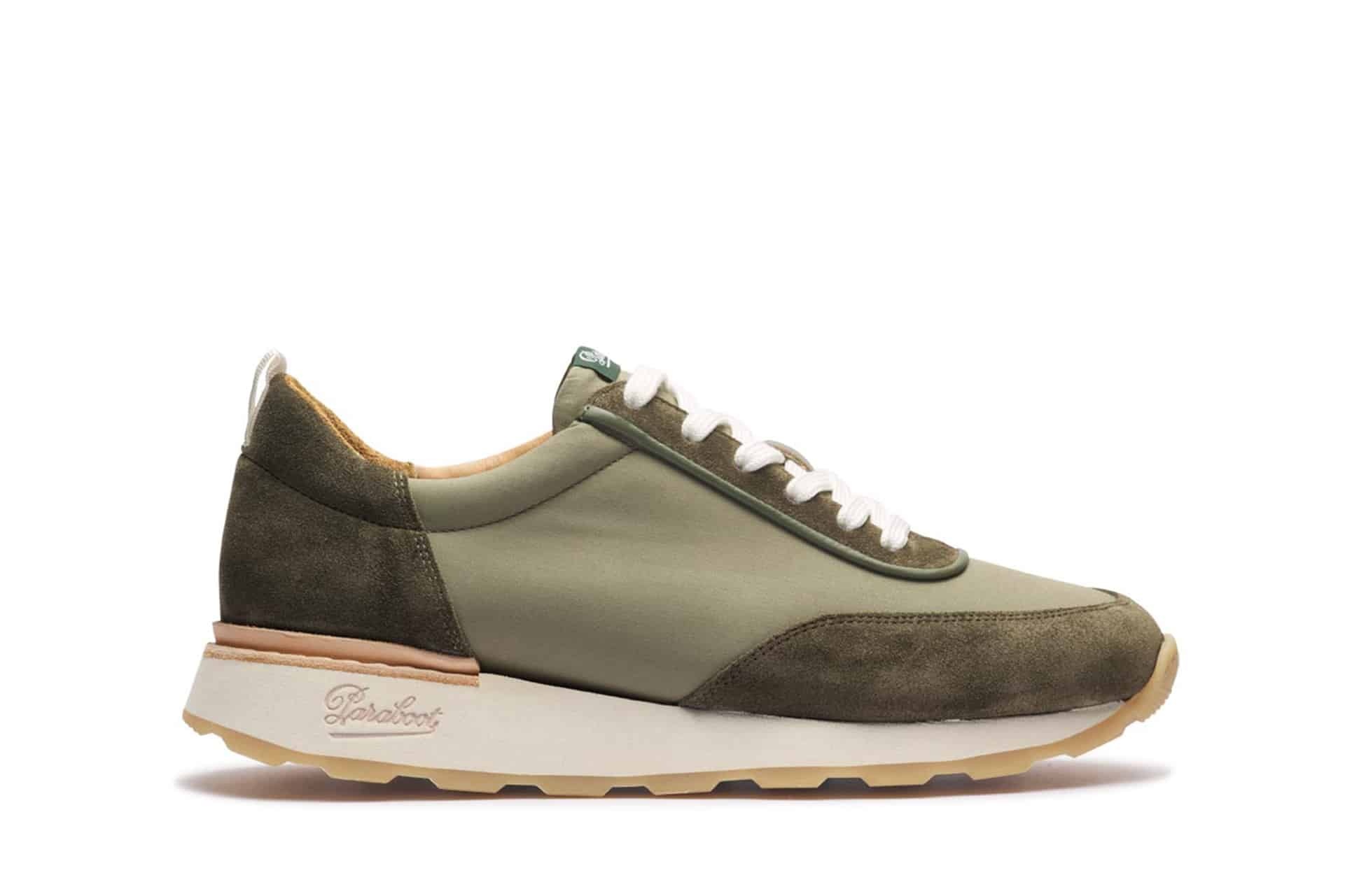 Cosmos - Khaki Velvet/Ventile - Rubber Sole