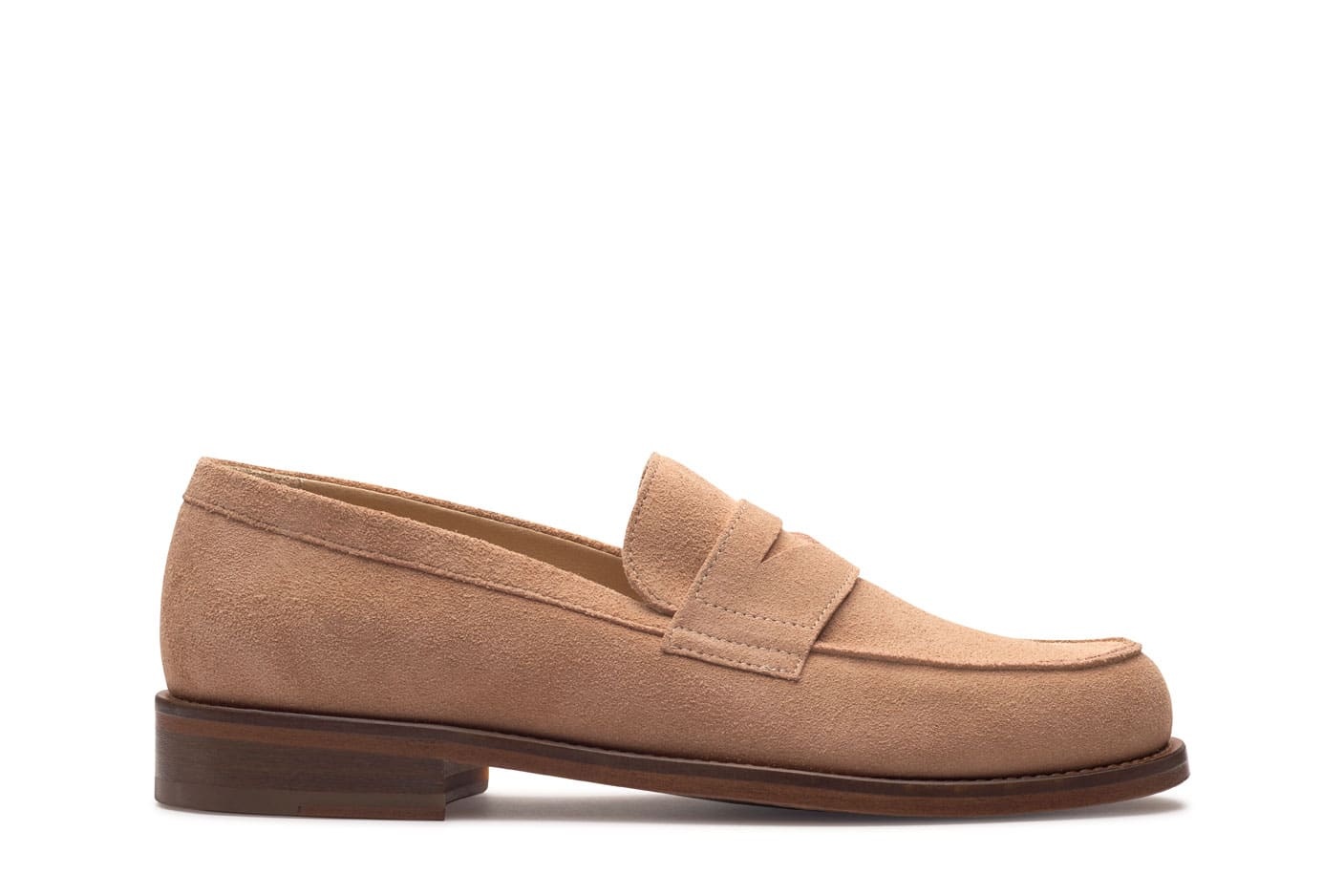 Rivoli - Velours Nude - Leather Sole
