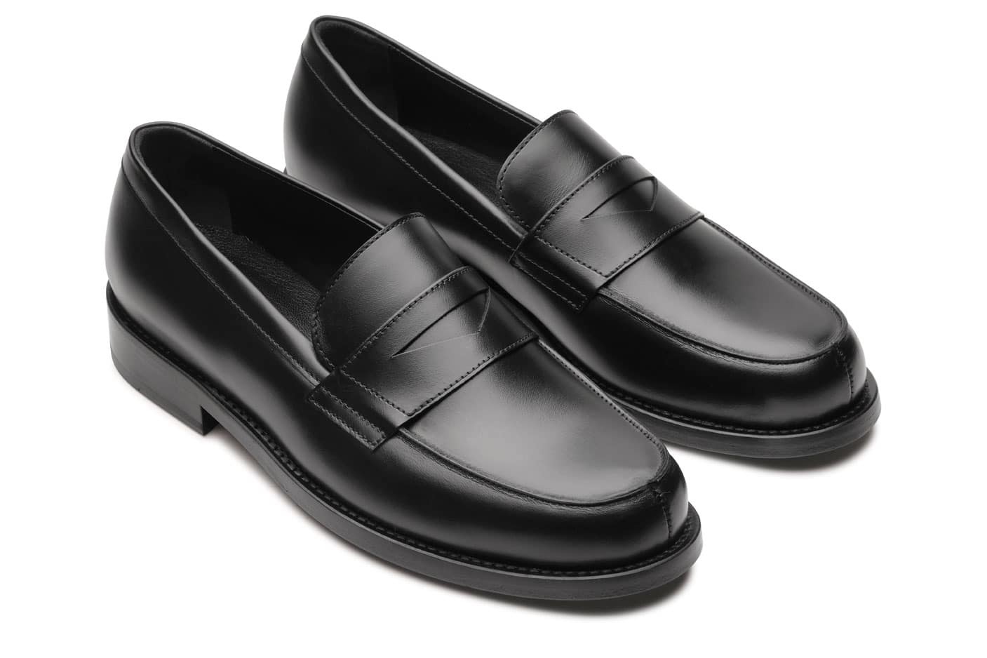 Rivoli - Black Silk - Leather Sole